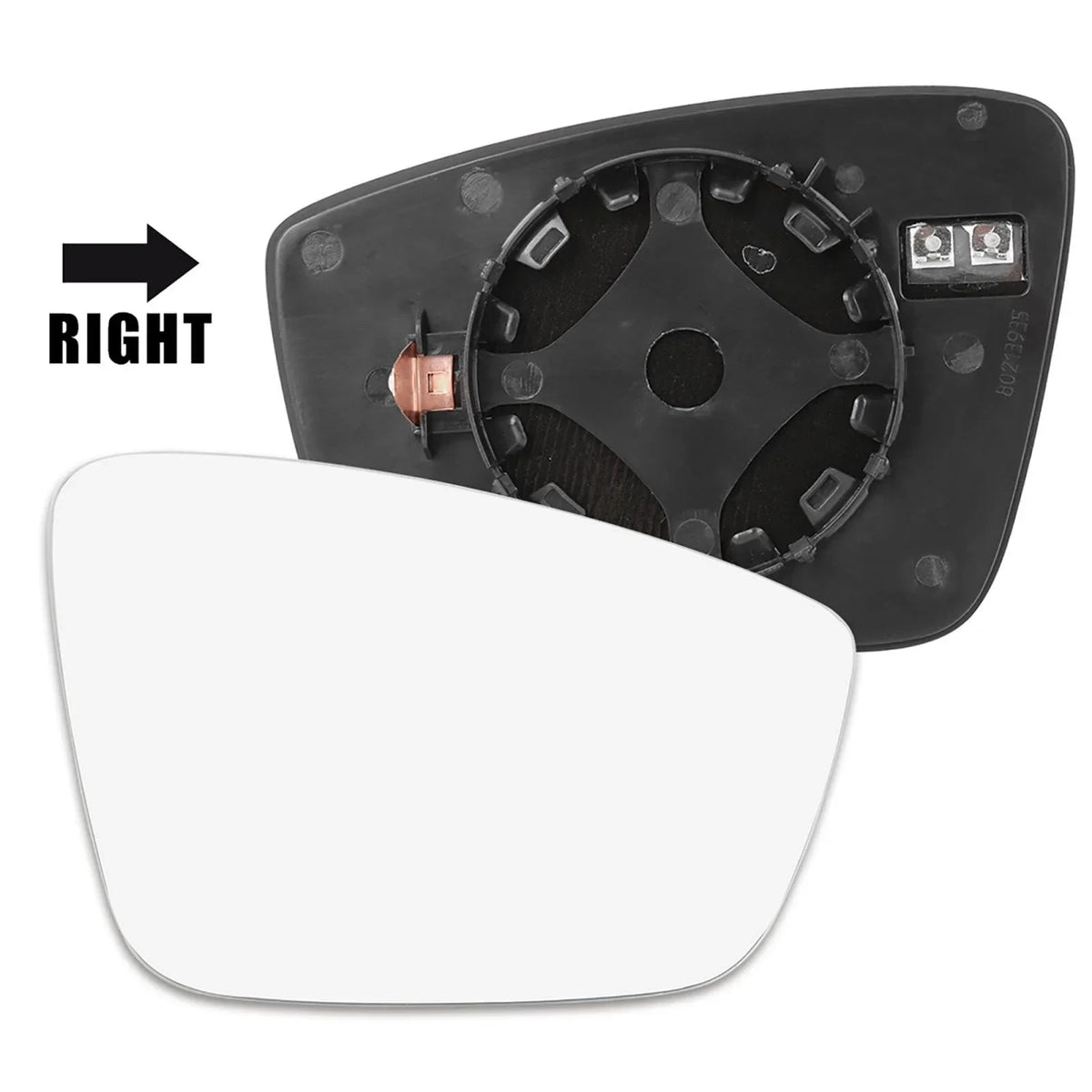 For US VW Jetta Beetle 2012-2018 1x Left Right Side Rear View Lens Split Mirror Heated Door Glass Rearview Lens Accessories Part Quake