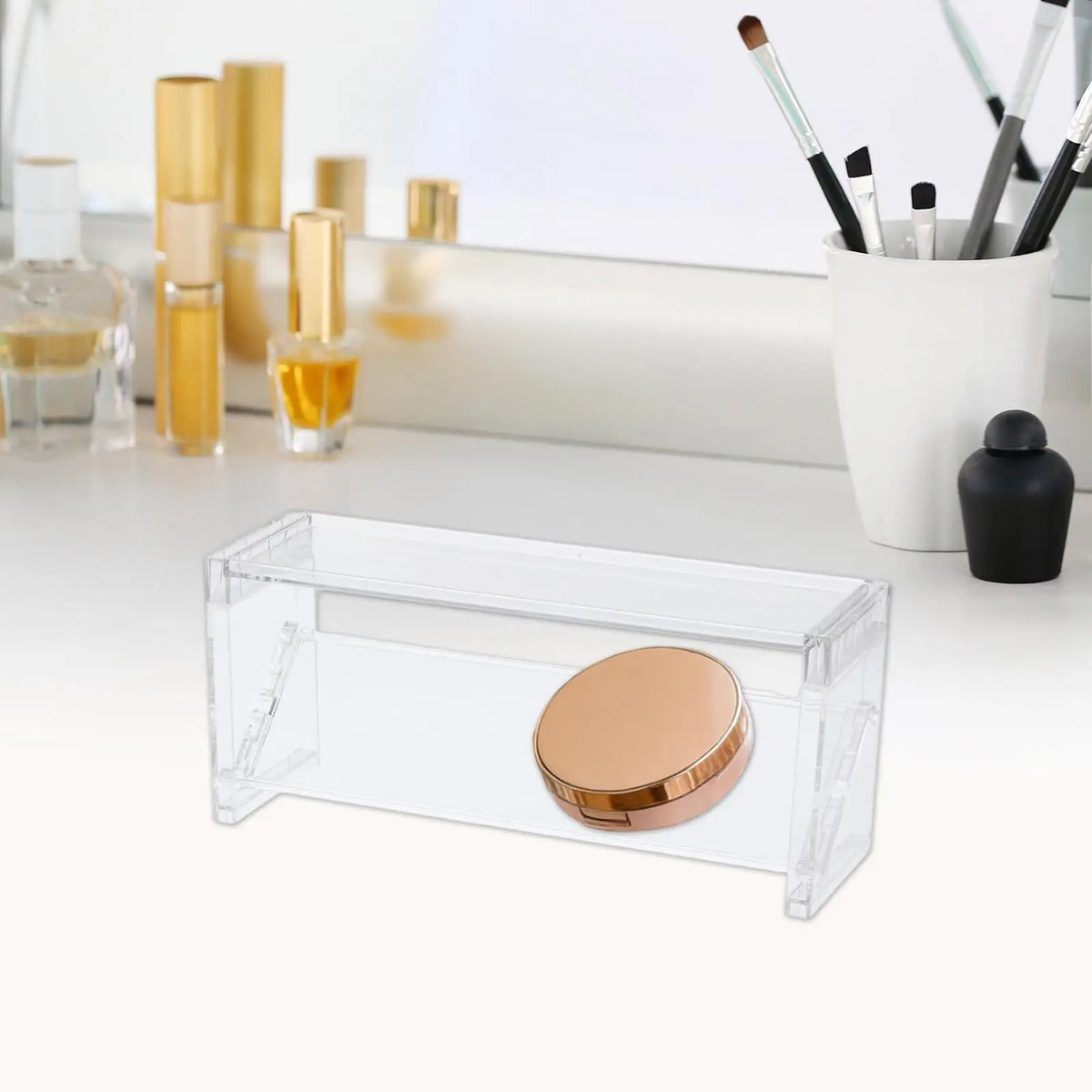 Makeup Organizer Display Showcase Sundries Storage Box Desktop Multifunctional Bathroom Countertop Organizer for Perfume Toy Quake