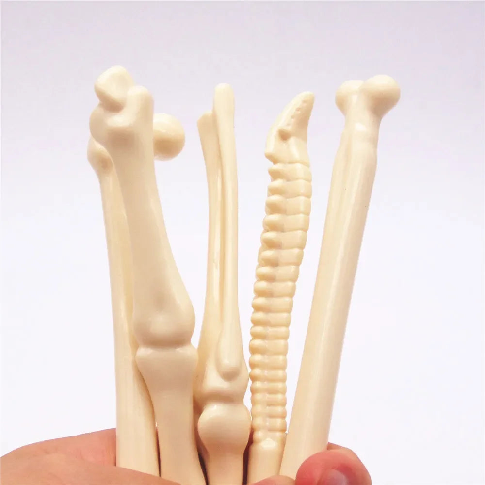 1PC Different Styles Pen Bone Shape Ballpoint Pen New Creative School Office Stationery Quake