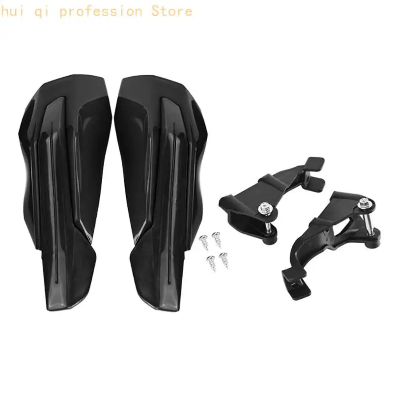 Replacement Handguard for Trail Bars, Plastic Guard Pair with Brackets for Brush Contact and Cold Wind Use H8WE Quake Black CN