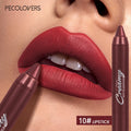 Multiple Colors Matte Lip Liner, Use As Lip Liner and Lipstick, Easy To Accurately Apply, Waterproof Long-lasting Non-stick Quake 10