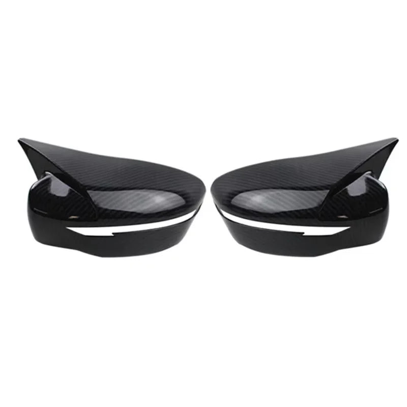 For Nissan Qashqai X-Trail Murano Rogue Pathfinder 2015-2019 Car Rearview Side Mirror Cover Wing Cap Rear View Case Trim Sticker Quake Carbon