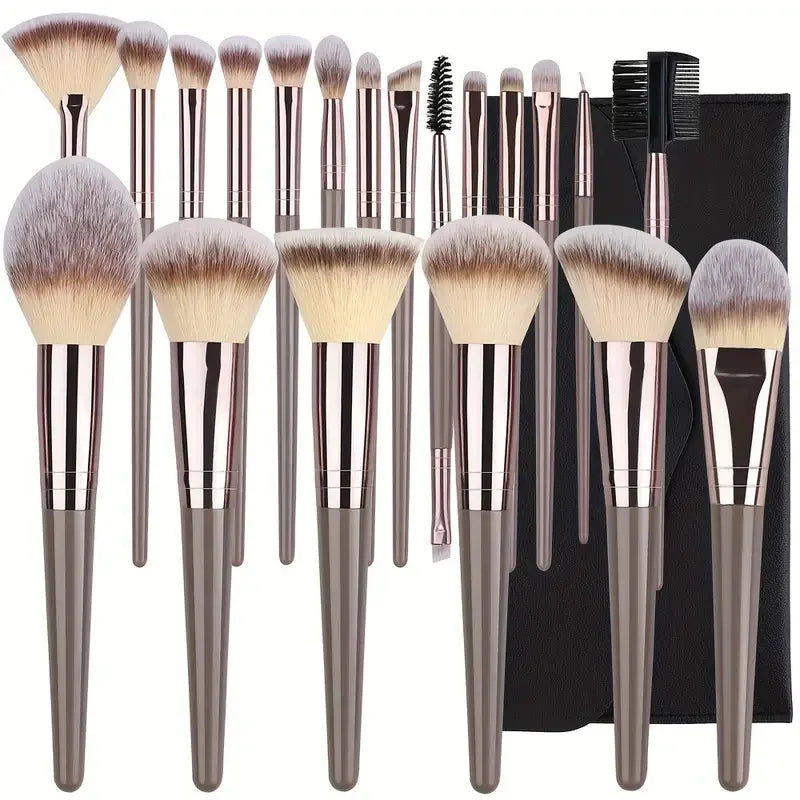 10-20PCS Makeup Brush Set Foundation Concealer Powder Eyeshadow Blush Brush Kabuki Blending Cosmetic Beauty Tool for Face Quake