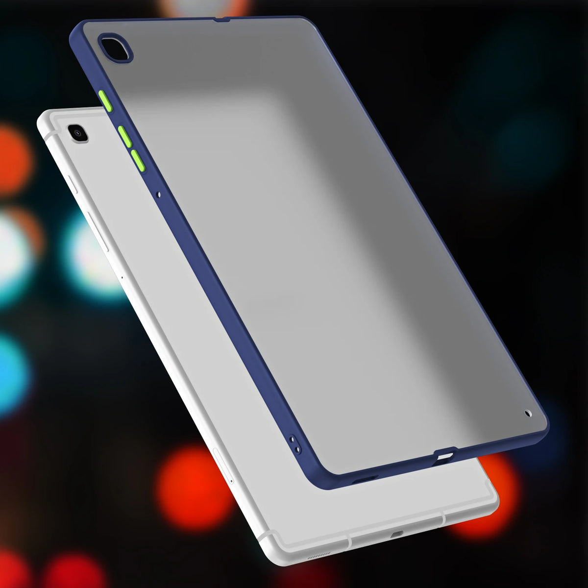 Anti-Drop Transparent Protective Case for Galaxy Tab S6 Lite ,SM-P610/Wi-Fi SM-P615/LTE 2020/2022/2023/2024 Durable Tablet Shell Quake Blue Tab S6 Lite