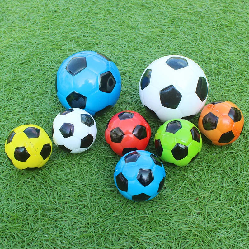 63mm Mini Soccer Ball Kids Soft Elastic Bouncing Toy Outdoor Fun Sport Ball Random Color Quake