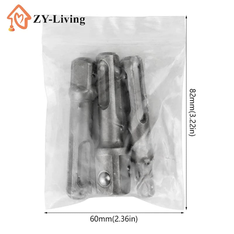 3pcs SDS Socket Driver Set Drill Bit Adaptor 3/8 1/4 1/2" Hex Shank Converter Impact Drill Hammer Adapter Tools Quake