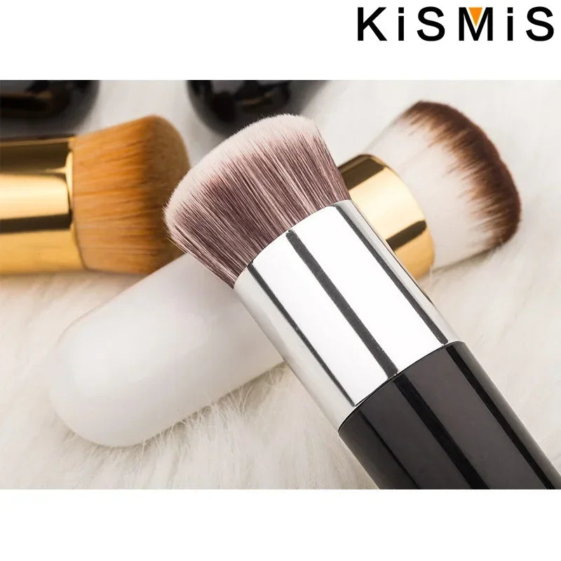 Professional Flat Cream Makeup Brushes Set Face Cheek Contour Blusher Foundation Brush Makeup Tools Flawless Application Quake