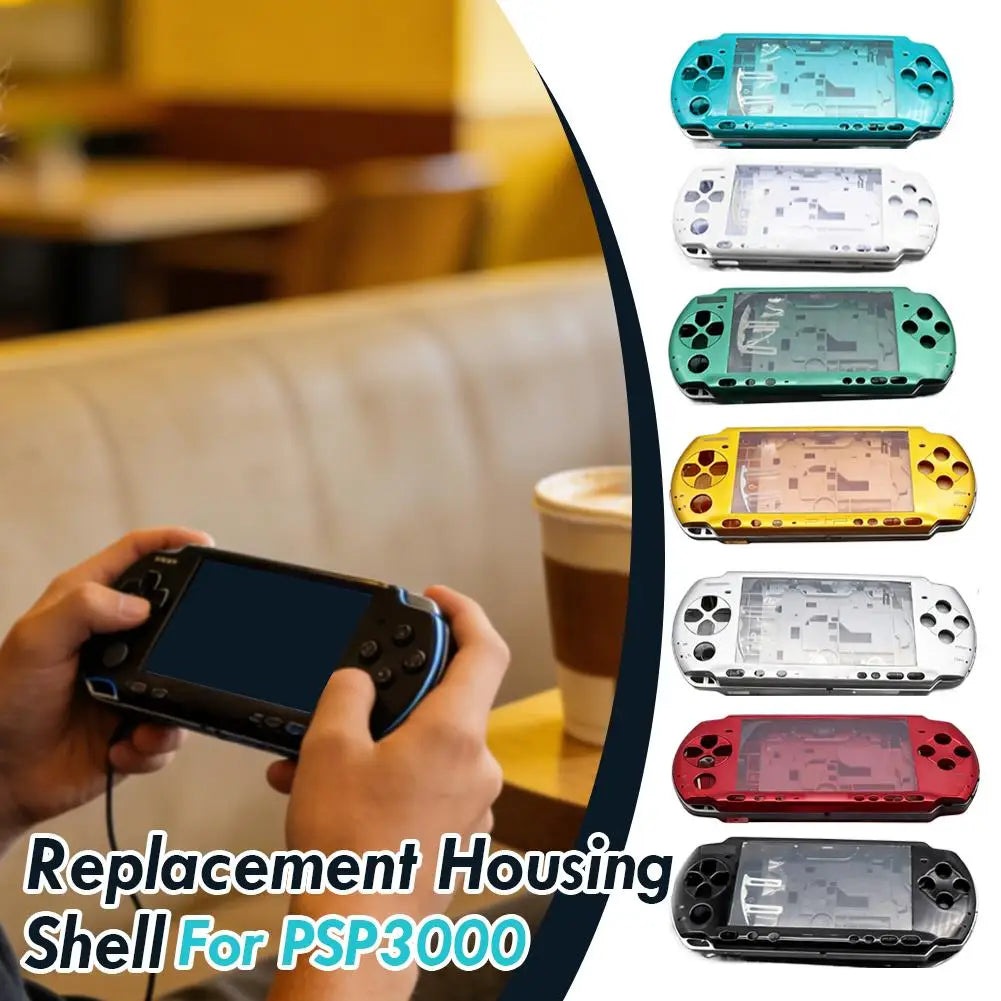Full Set Housing Shell Case for PSP 3000 PSP3000 03 Version Console Replacement Cover with Buttons Screws Kit Game Accessories 1 Quake