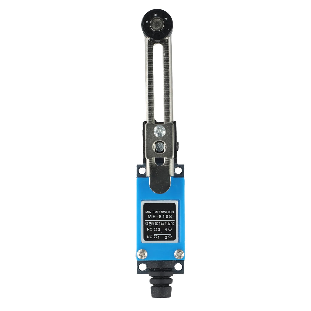 IP65 Waterproof Travel Switch ME-8108 Limit Sensor Switch Limit Switch Rotary Adjustable Roller Lever Arm Travel Switch 1NO1NC Quake