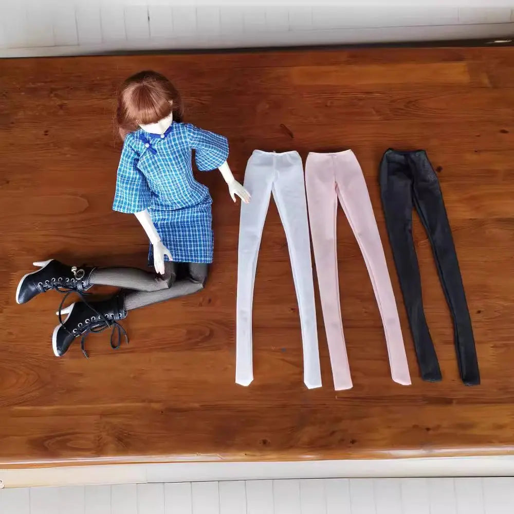 Handmade 1/6 Doll Plastic Glasses Fashion Multicolors High Stretch Jumpsuit Mini DIY Accessories for 1/3 BJD 30/60cm Dolls Quake