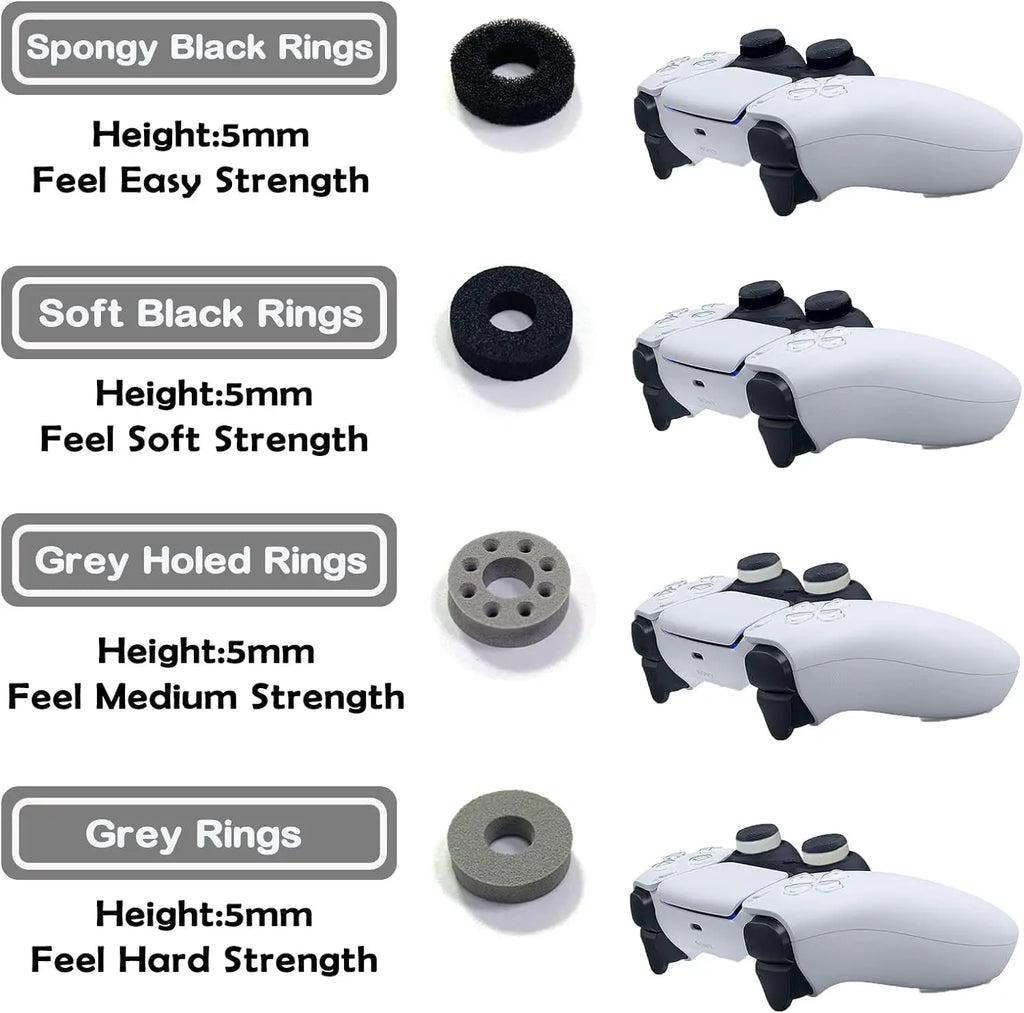 Precision Rings, Aim Assist Motion Controller 8PCS Precision Target Control Rings Suitable for PS4, PS5, Xbox One, Xbox Series Quake