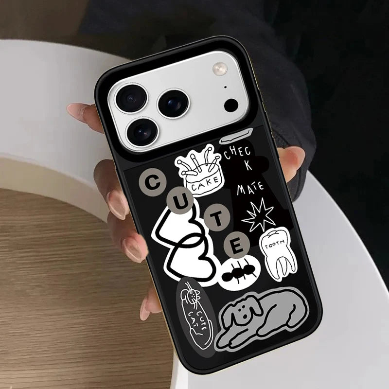 6090494 Mirror Surface Magnetic Phone Case Cover for IPhone 12 13 14 15 16 17 18 Pro Max Case Quake