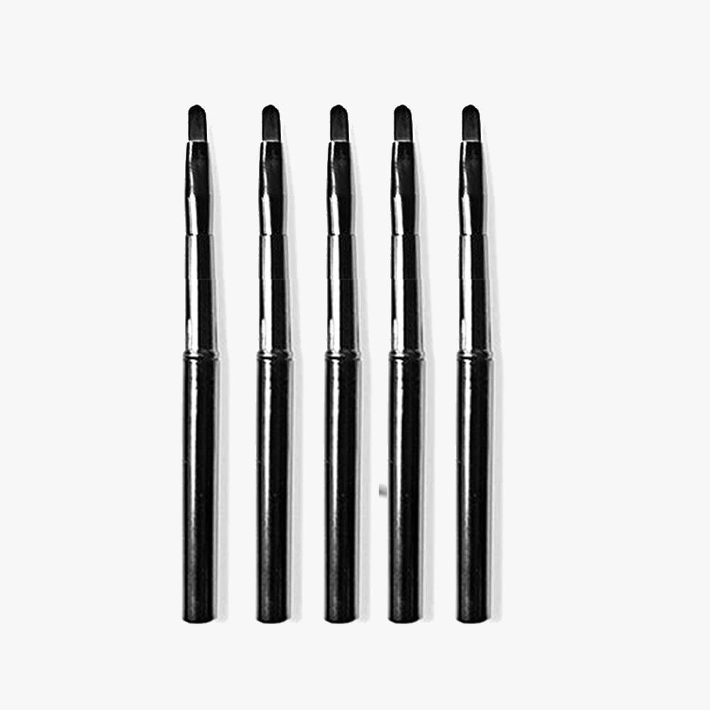 Makeup Lip Brushes Lipliner brushes Black with Cap Retractable Lipstick Brush Travel Portable lip scrub brush Gloss Makeup Brush Quake 5pcs
