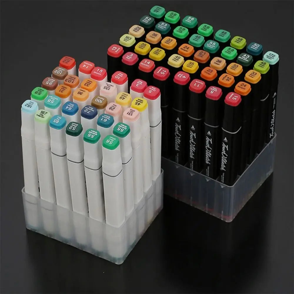 Simple 12/30/40 Slots Pen Holder Large-capacity Multifunctional Brush Pen Storage Rack Make-up Brush Stand Quake