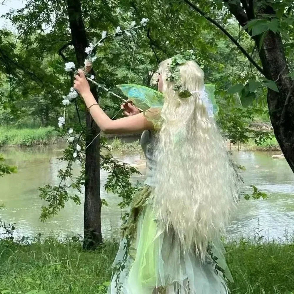 Cute Princess Angel Wing Fairy Wings Organza Dress UP Angel Wings Sparkling Cicada Wing for Women Girls Quake