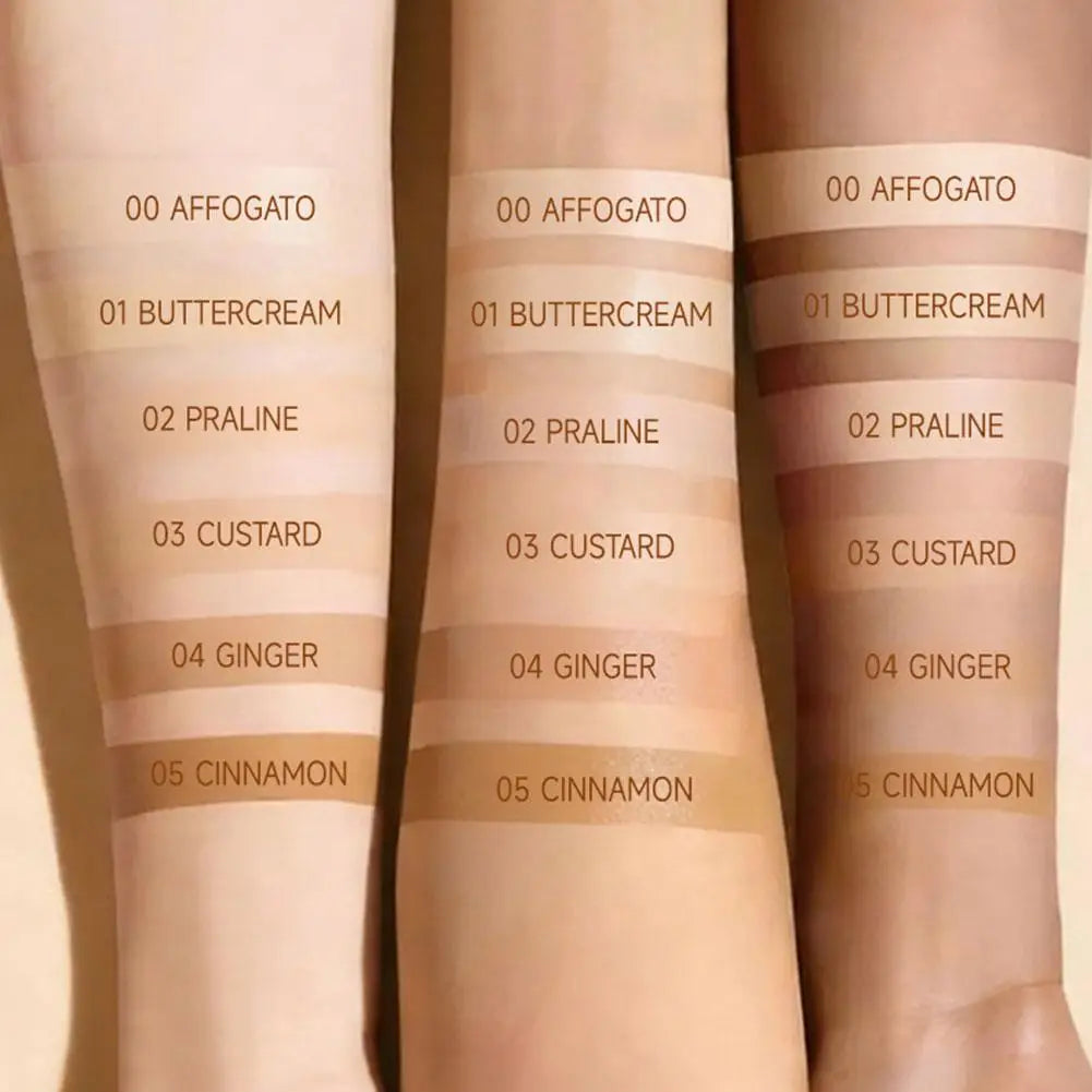 EnjoyFancy Soft Focus Skin Tone Foundation Natural Moisturizing Brightening Foundation Concealer Coverage Blemish Lasting Makeup Quake