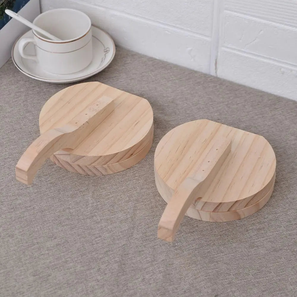 DIY Wooden Dumpling Wrapper Presser Pastry Tool Kitchen Baking Accessories Dough Presser Round Shape Chapati Presser Household Quake