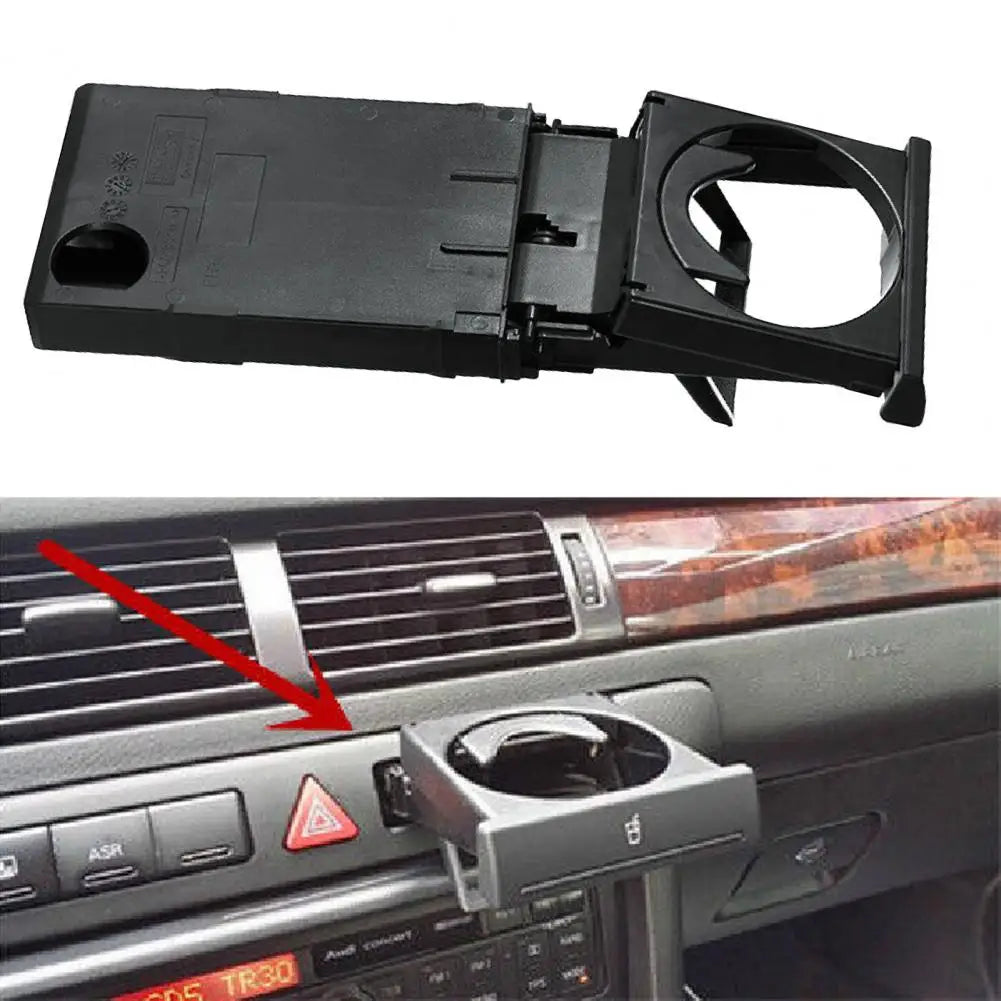 Auto Cup Holder for Audi C5 A6 98-05 Foldable Anti-slip Cup Rack Drink Bottle Holder 4B0862534D Quake