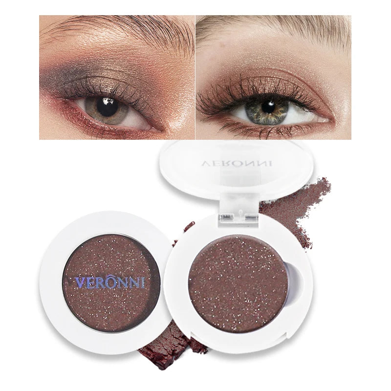 VERONNI 24-Color Shimmer Glitter Eyeshadow Palette – Waterproof