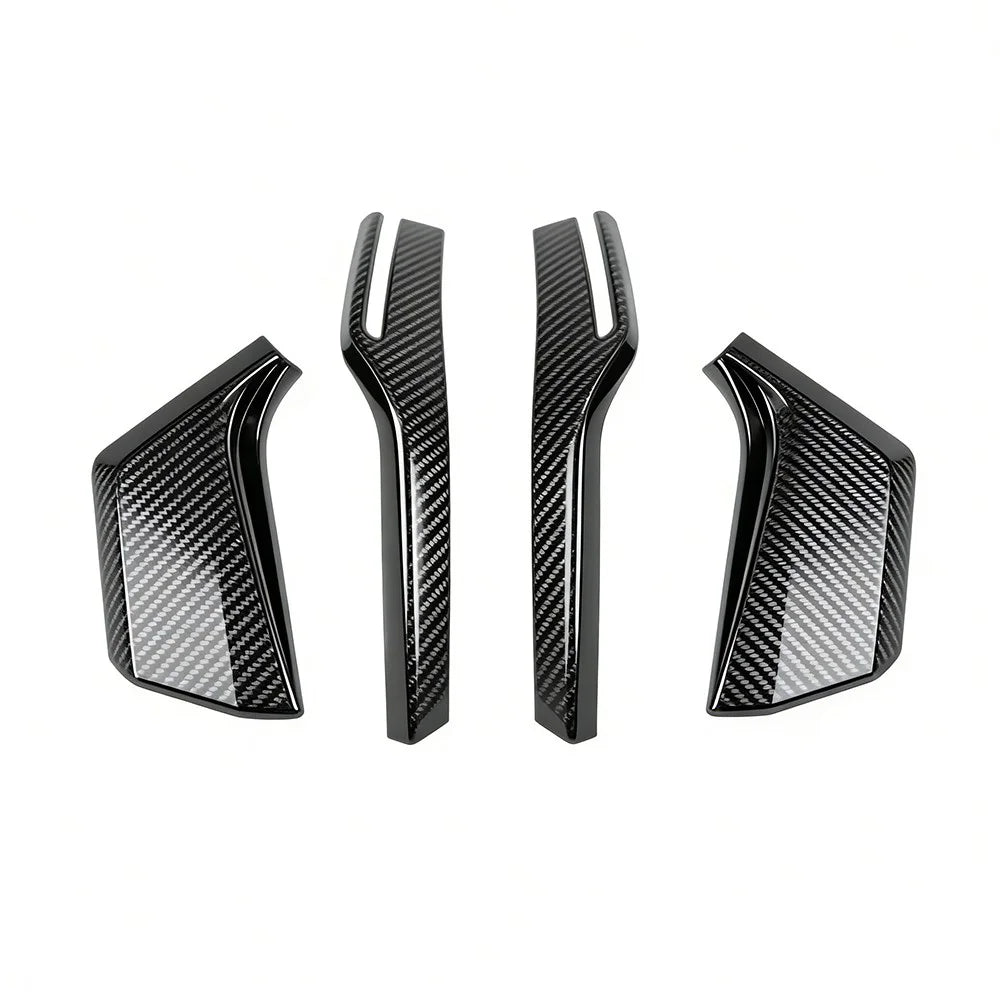 For Toyota RAV4 2026 Car Sticker Rearview Side Mirror Cover Wing Cap Exterior Case Strip Pillar Trim Decor Accessories Vehicle Quake Carbon