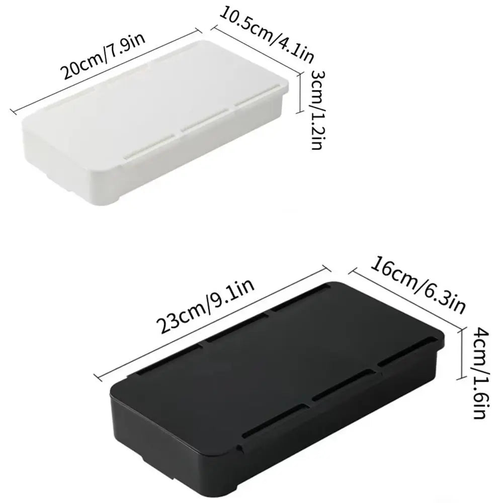 Self-Adhesive Table Shelf Storage Box Multifunction Large Capacity Undertable Drawer Space-saving Under Desk Drawer Quake