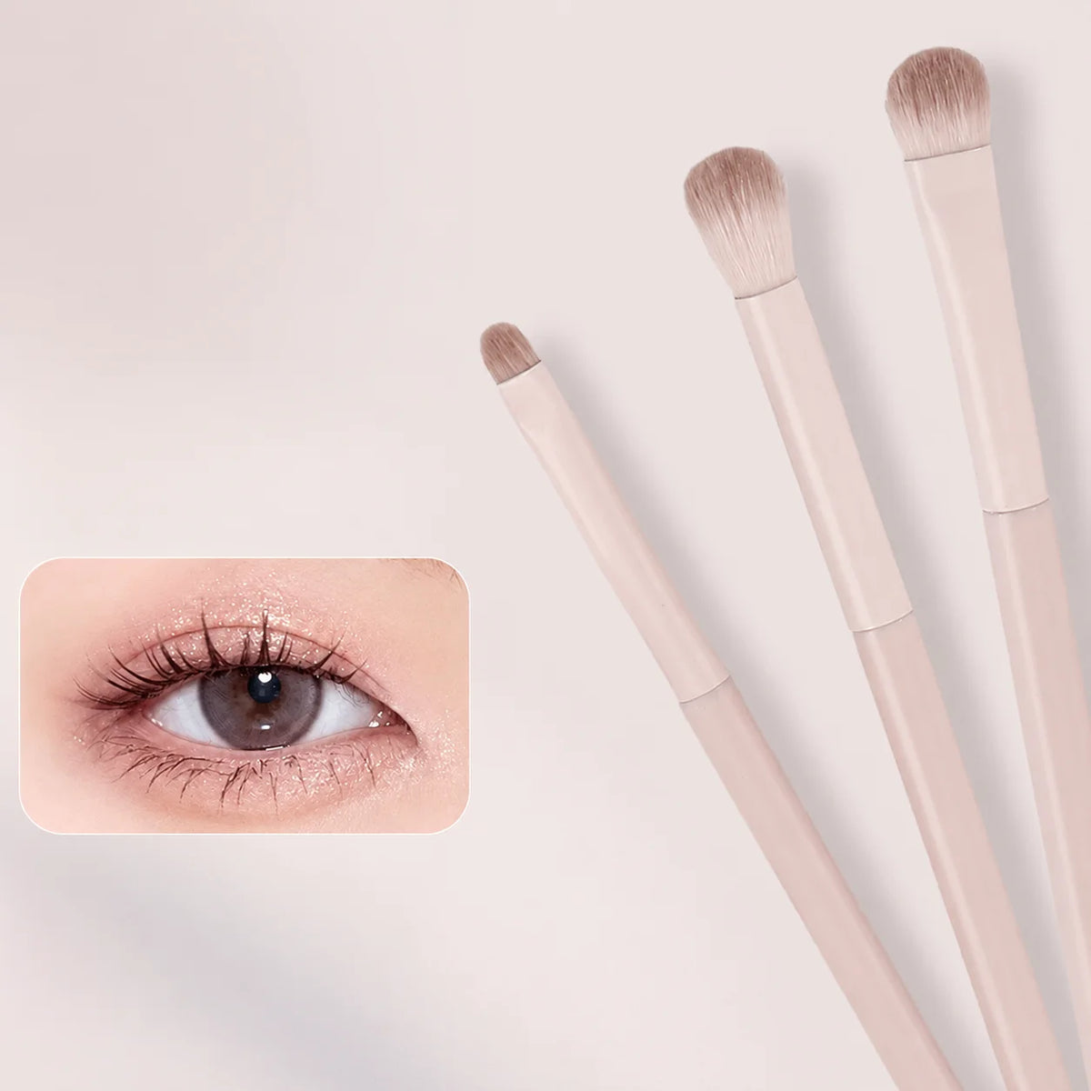 3/10/13 Pcs Makeup Brush Set for Beginners, Eye Shadow, Blush, Contour, Blend, Nose Shadow, Concealer, Complete Kit for New User Quake 3 Pcs