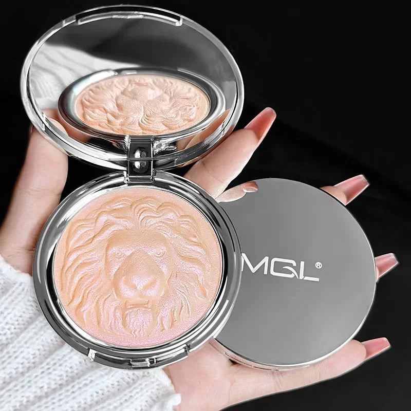 MGL Lion Head High-Gloss Powder, Potato Puree, Shimmer Atmosphere, Pearlescent Fine-Shimmer Ginger color:03 Quake