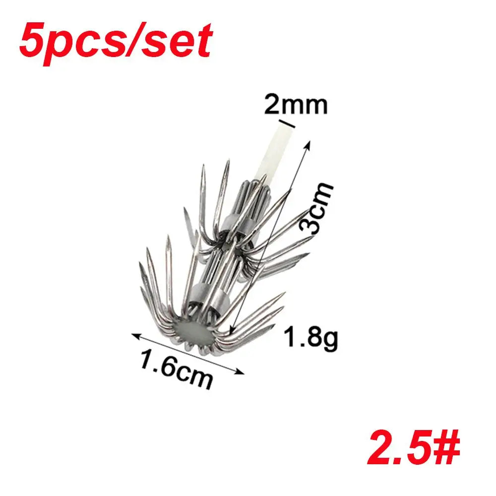 3.0# 3.5# 4.0# Jigs Luminous Wood Shrimp Lures Fishing Tackle Glow in Dark Umbrella hook Octopus Squid Lure Hooks Plastic Baits Quake 2.5