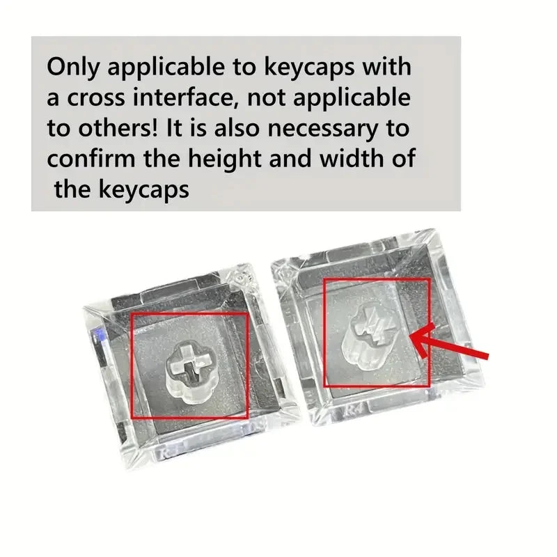 20pcs Xda2 High Transparency Keycaps,PC Material,Multi-Color Mechanical Keyboard Mx Cross Keycaps with 1pc Key Puller Quake