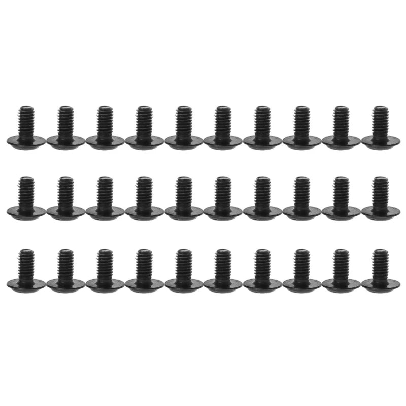 30 Pieces Case Fan Screws Fan Mounting Screw Radiator Screw Flat Head Tapping Screw Set Water Cooling Radiator Durable K1KF Quake M5 8mm Iron