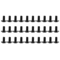 30 Pieces Case Fan Screws Fan Mounting Screw Radiator Screw Flat Head Tapping Screw Set Water Cooling Radiator Durable K1KF Quake M5 8mm Iron