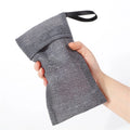Portable Foam Net High Quality Bathroom Accessories Double Layer Nylon Soap Bag Hangable Thickened Shower Shampoo Holder Quake Gray