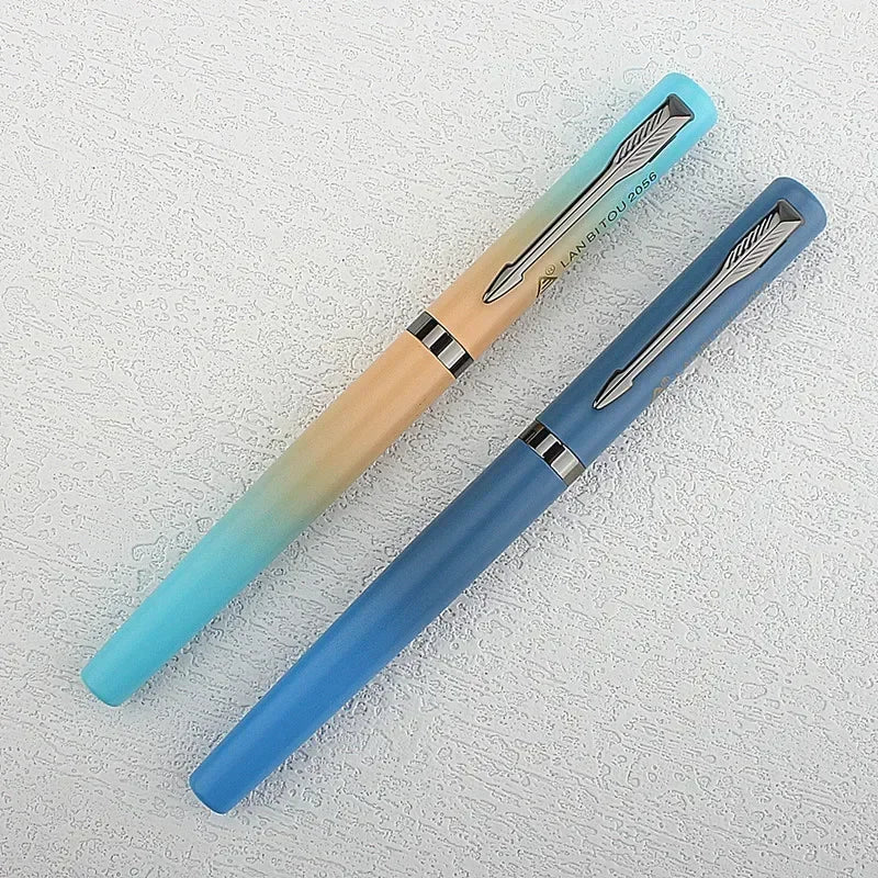 Luxury Quality 2056 Metal Fountain Pen Financial Office Student School Supplies Stationery Ink Pens Quake 2057-1 0.7MM