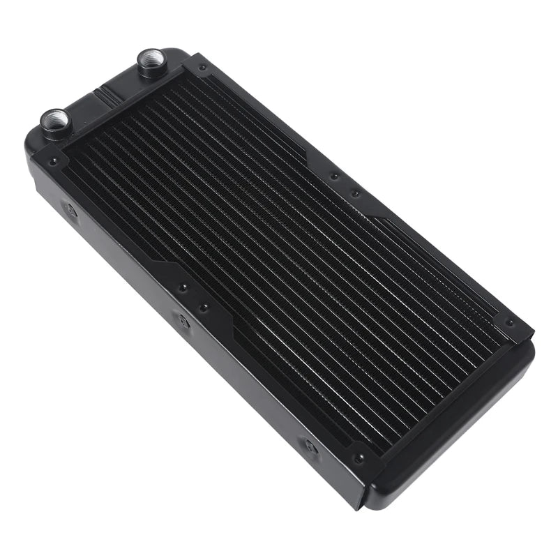 K1KF 360mm 18 Tube Computer Water Cooling Radiator G1/4 Female Thread Heat Dissipation for Computer PC CPU Water Cool System Quake 240mm Thread mouth Aluminum
