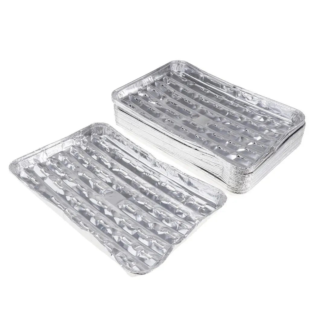 Eco-friendly Aluminum Grilling Pans Disposable Roasting Trays for Picnics Camping Charcoal Gas Barbecue Quake