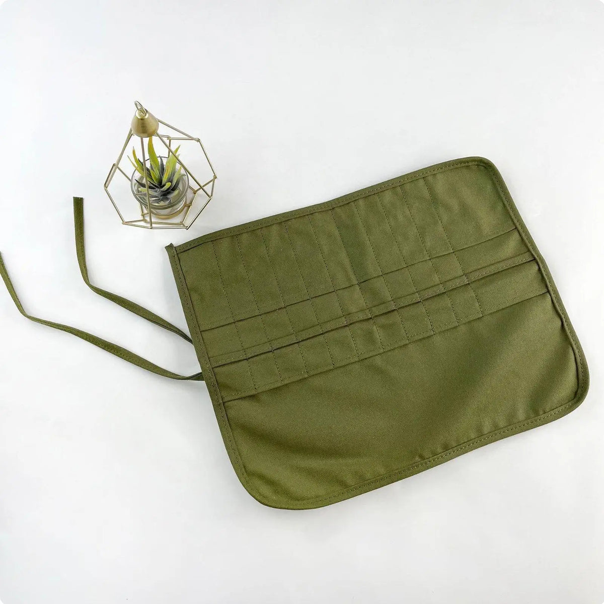 Durable Canvas Pencil Case Heavy Duty Pencil Pouch for Art School Office Travel Storage Quake