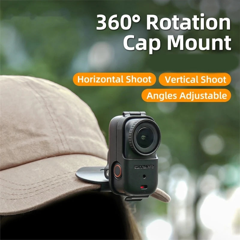 Quick Release Hat Clip Mount For OsmoNano Camera Horizontal/Vertical Switching for Adventure Vlog Cycling Hiking K1KF Quake China Mainland