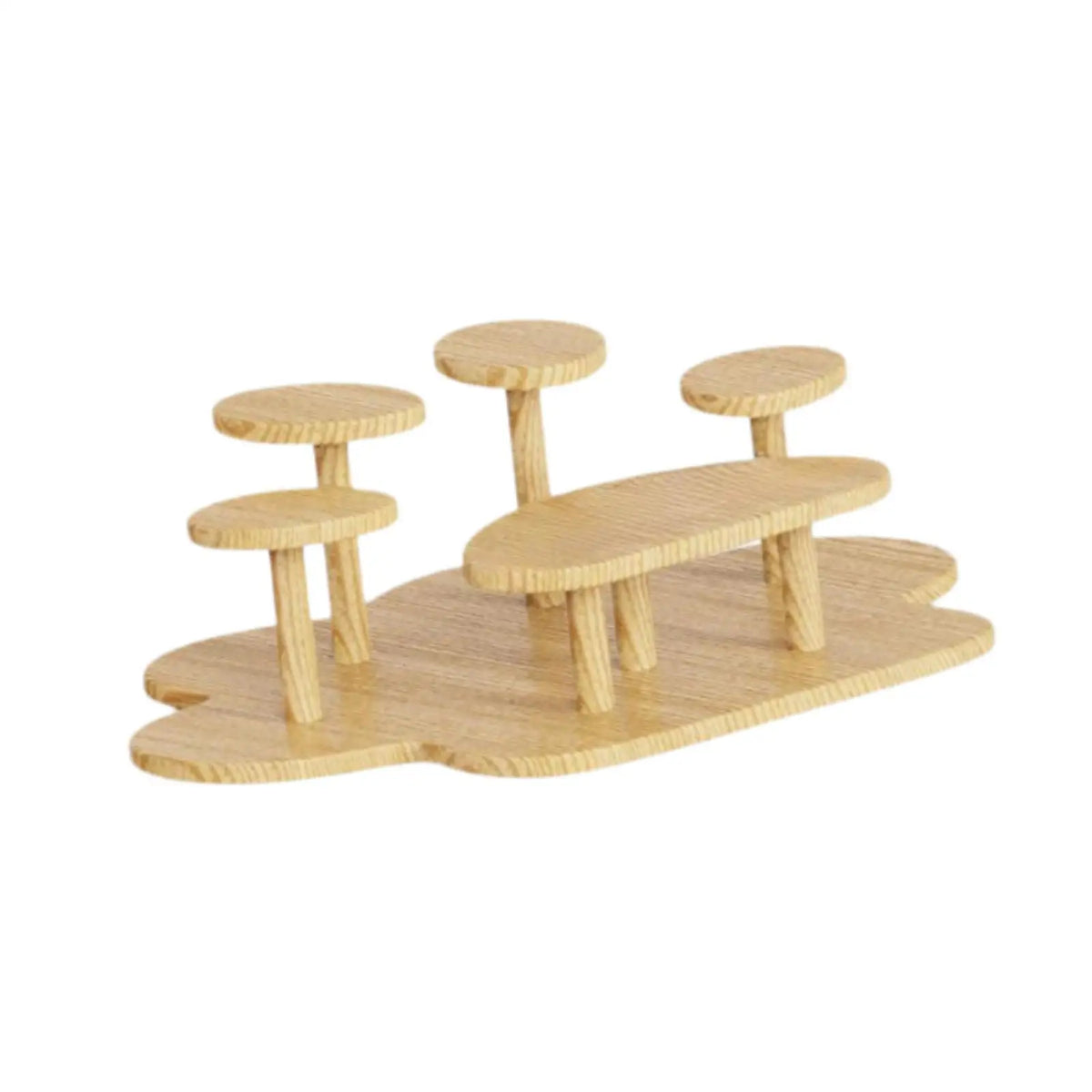 Display Riser Stand Paw Shaped Practical Multi Tier Multipurpose Decor Sturdy Countertop for Party Snack Model Figure Collection Quake Default Title
