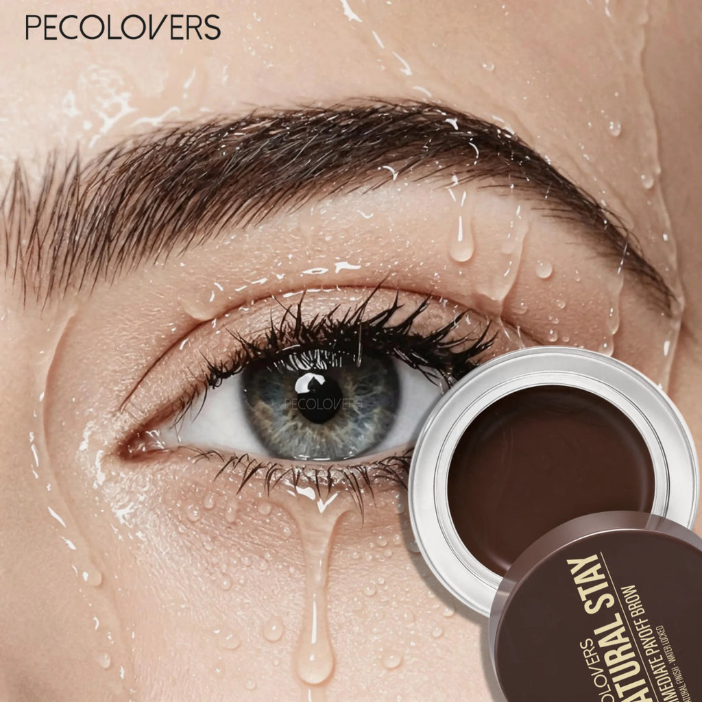 1Pc Creamy Solid Brow Styling Wax Natural Fluffy Brow Gel Smudge Proof Long Lasting Hold Buildable Tint Eyebrow Makeup for Daily Quake