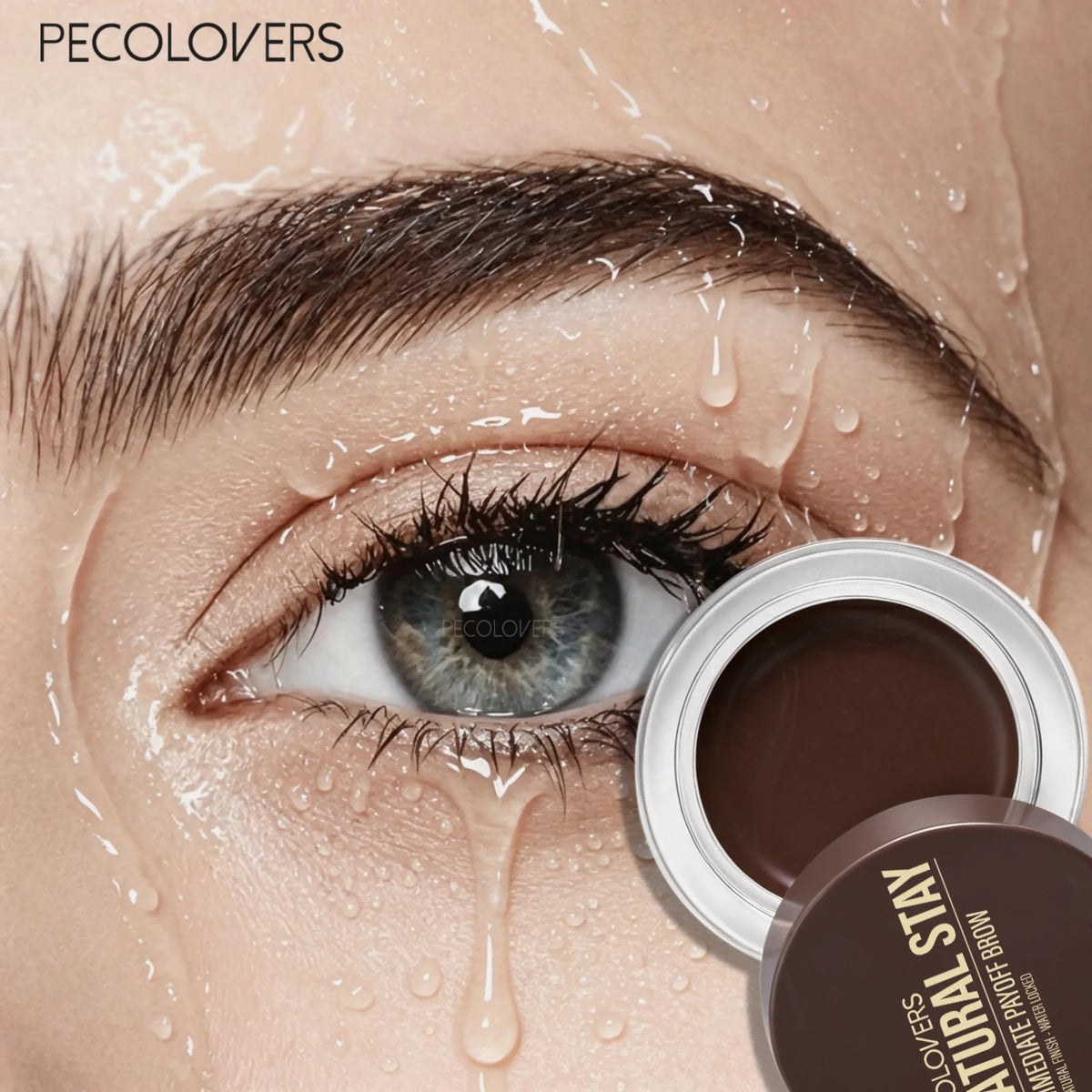 1Pc Creamy Solid Brow Styling Wax Natural Fluffy Brow Gel Smudge Proof Long Lasting Hold Buildable Tint Eyebrow Makeup for Daily Quake