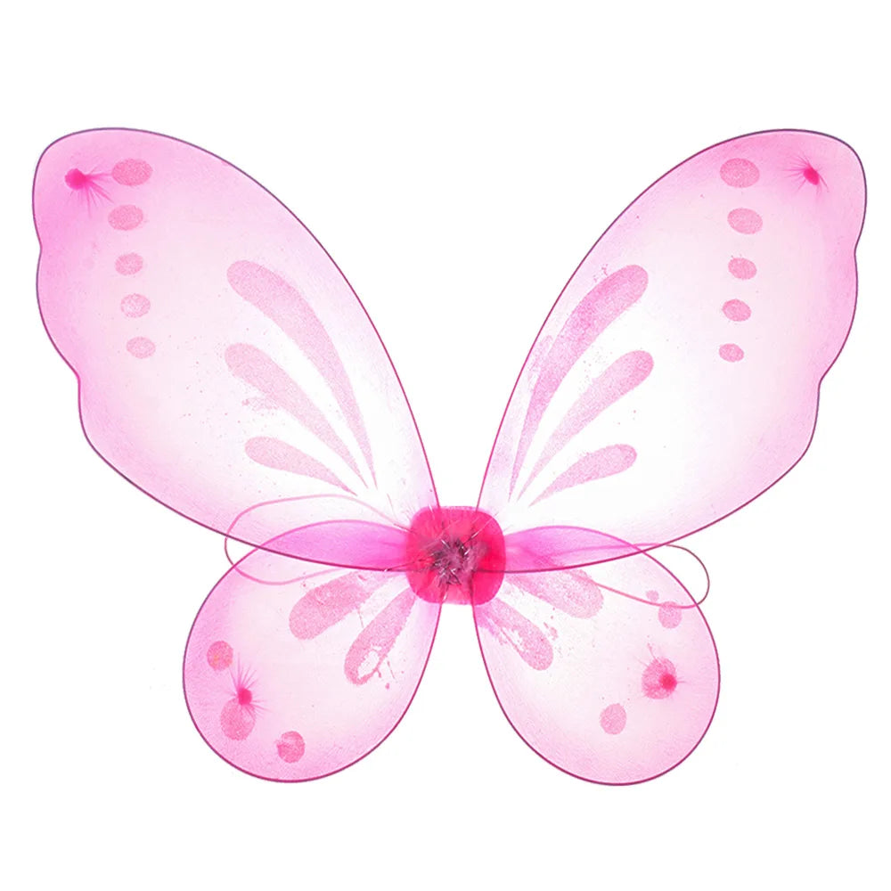 Birthday Party Favor Angel Wings for Butterfly Fairy Costume Accessories Dress-Up Wings Fairy Wings Quake pink