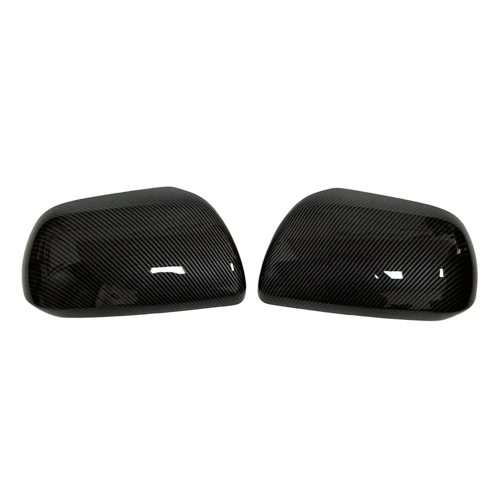 For Toyota Tacoma 2012-2015 2x Car Replacement Rearview Side Mirror Cover Wing Cap Exterior Case Trim Accessories Vehicle Decor Quake Carbon
