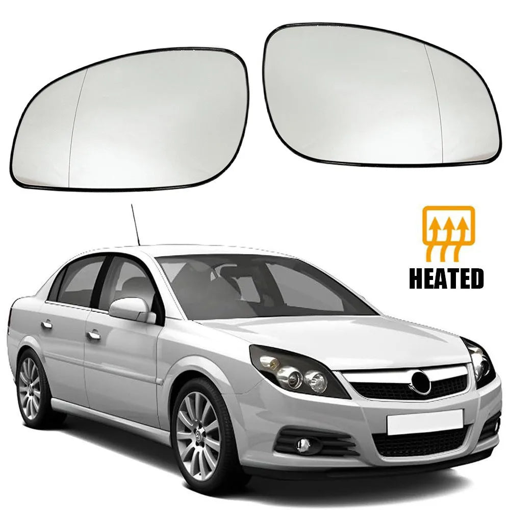 For Opel Vectra C Signum 2002-2008 1x Left Right Side Rear View Lens Split Mirror Heated Door Glass Rearview Accessories Parts Quake