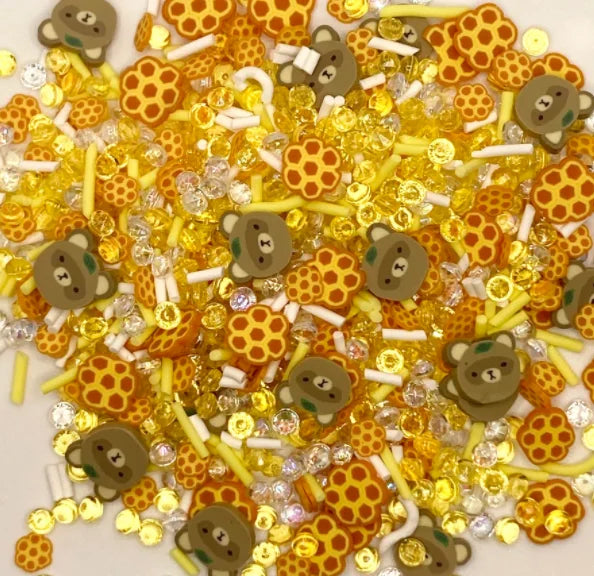 50g Honeycomb Mixed rhinestone Polymer Clay Slices Simulation Sprinkles for Shakers Accessories 100g/Lot Peppermint Candy Polym Quake bear