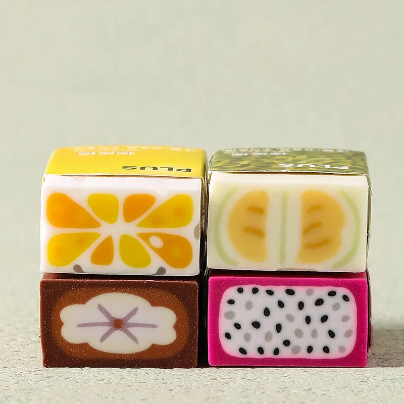 Japan Fruit Eraser Cute Watermelon Banana Kiwi Orange Kawaii Stationery Pomelo Durian Dragon Fruit Bamboo Vegetable Quake