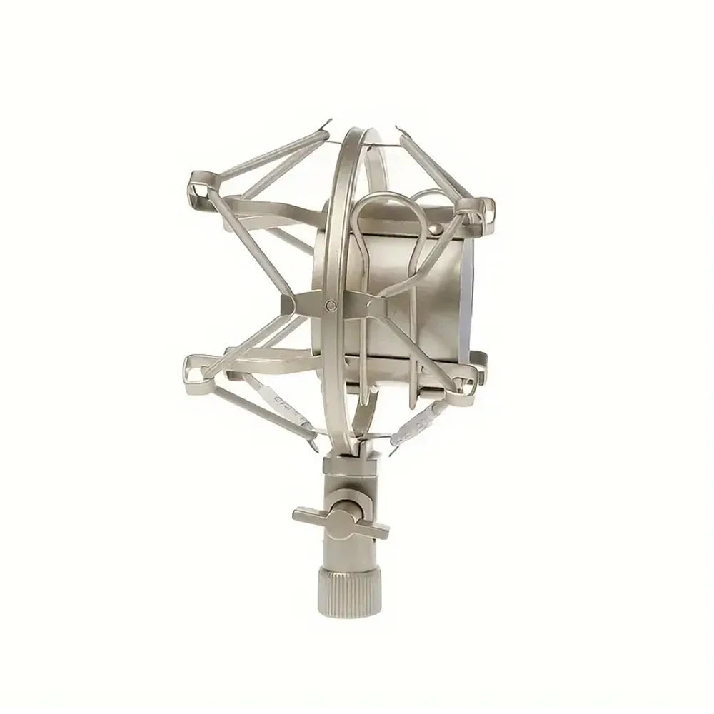 Universal Metal Microphone Shock Mount Mic Anti Vibration Holder Mount Fit For 44-45mm Diameter Condenser Mic Quake