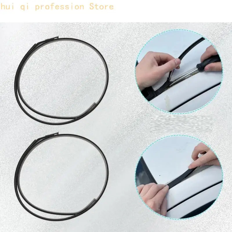 2pcs Premium Rubber Roof Drip Molding Seal Suitable for Hatchback 2014-2018 Left Side 75551 0D082 Right Side 75552 0D132 H8WE Quake