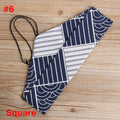 Japanese Style Portable Cutlery Set Spoon Fork Chopsticks Natural Wooden Cloth Bag Quake 6