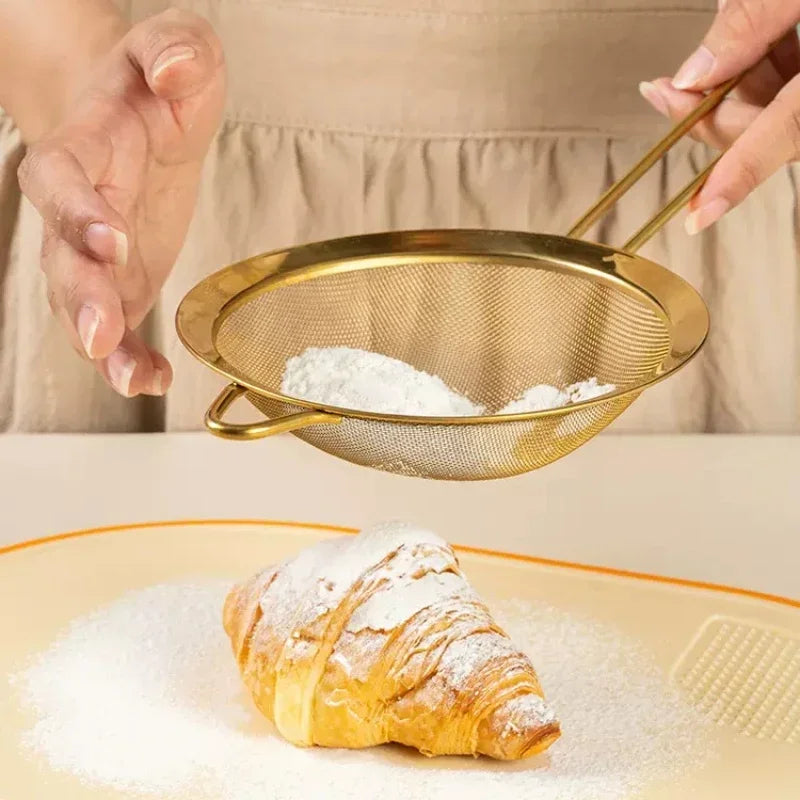Soybean Milk Filter Screen Superfine Colander Stainless Steel Flour Screen Egg White Separator Quake