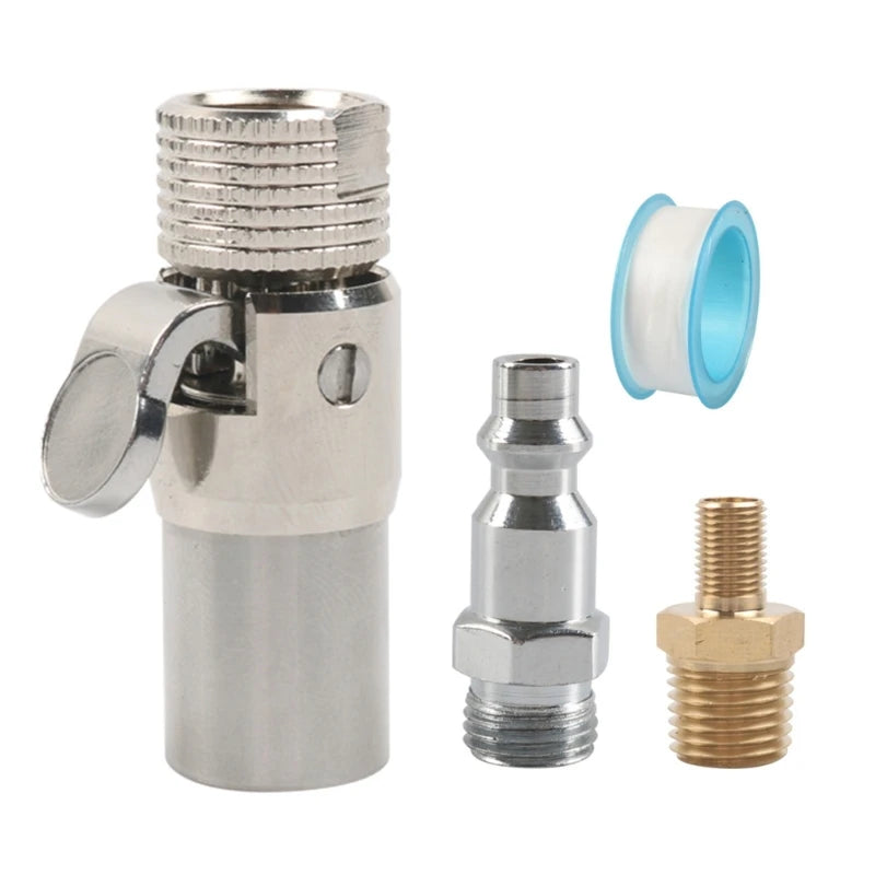 Universal Large Capacity Quick Disconnect Valves Air Chuck With 12 Tooth Locking System For Quick Leak Proof Tire Inflation H8WE Quake CN